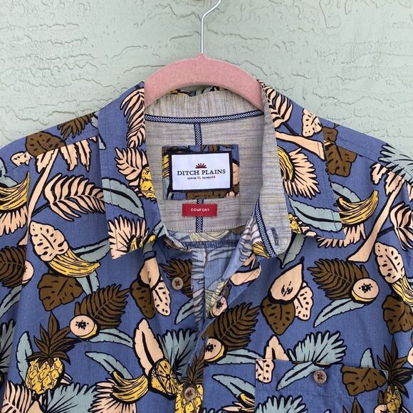 Ditch Plains Sz XL Pineapple Island Button Down - Picture 5 of 14